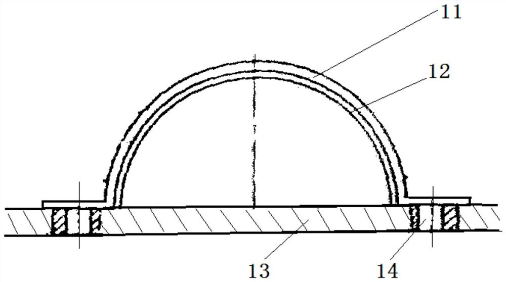 Planar cascade trailing edge noise identification and measurement method and device