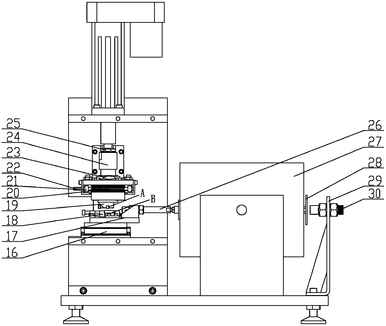 Reciprocating type micro-friction abrasion testing machine