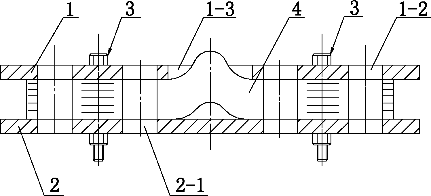 Large-scale hydro-generator rotor connecting sheet punching tool