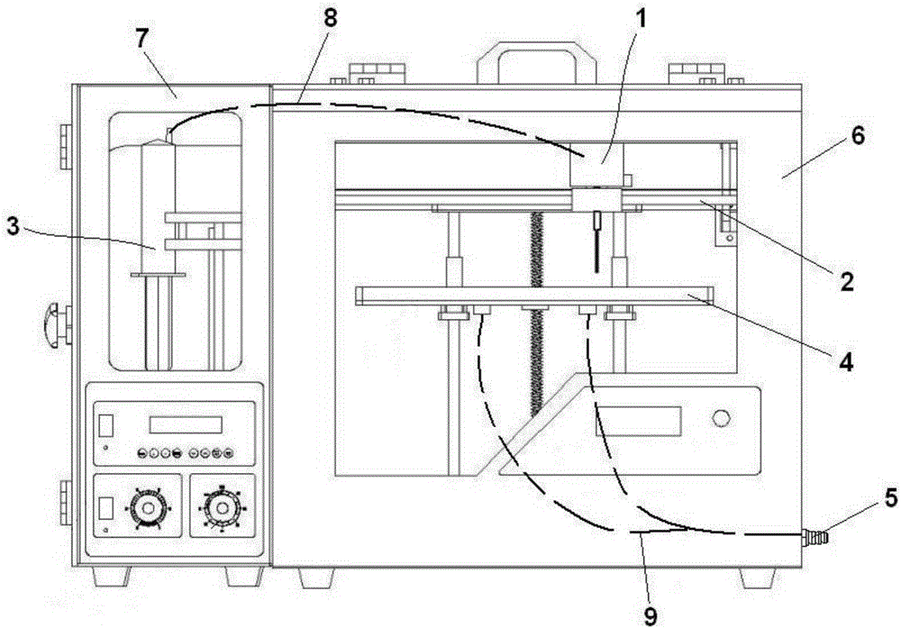 Programmed type electrostatic spraying device