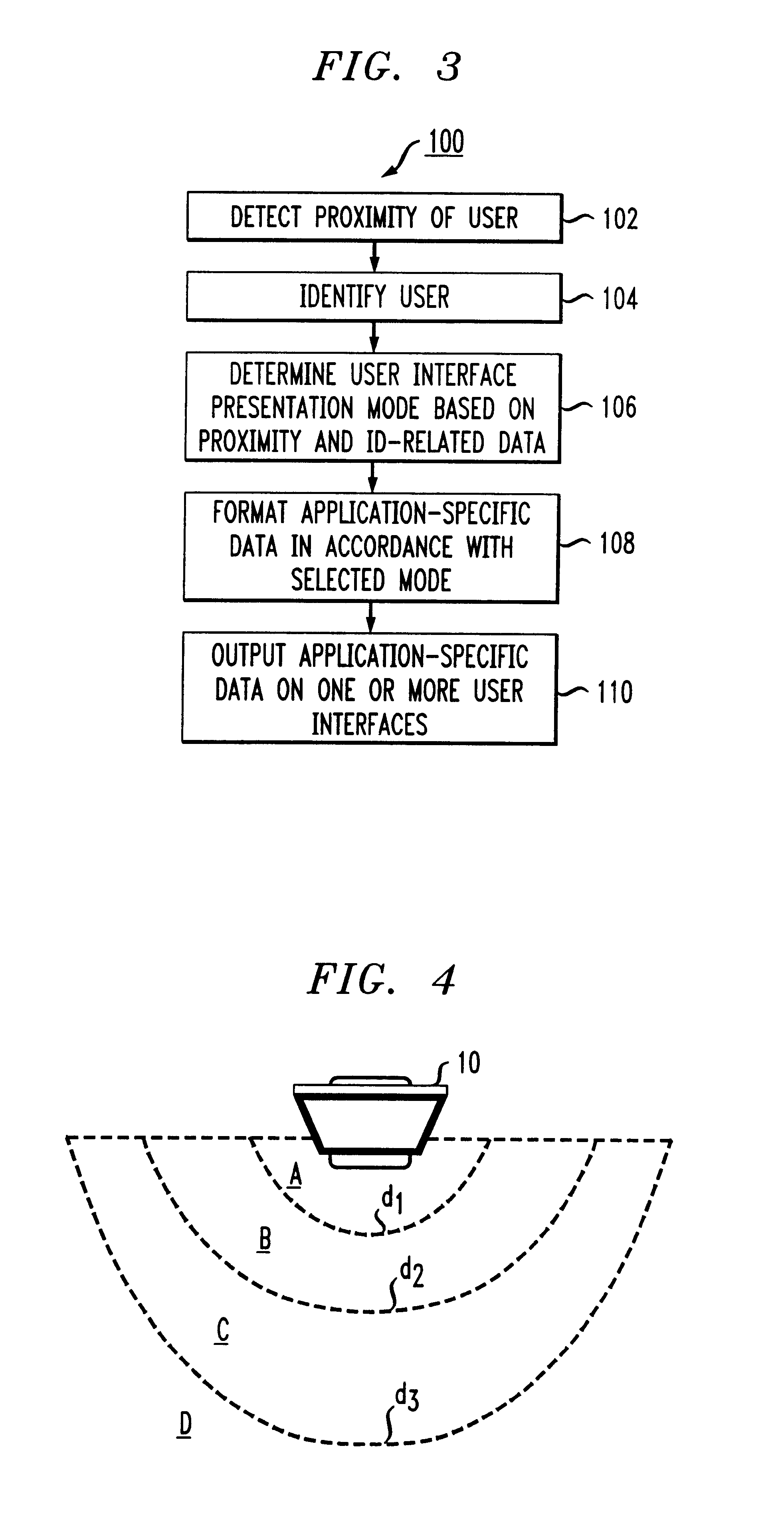 Reactive user interface control based on environmental sensing