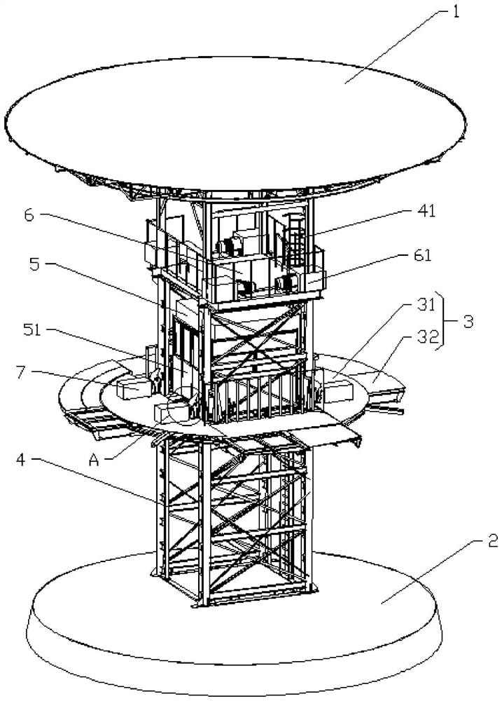 High-safety-coefficient maintenance platform for hydropower station generator set