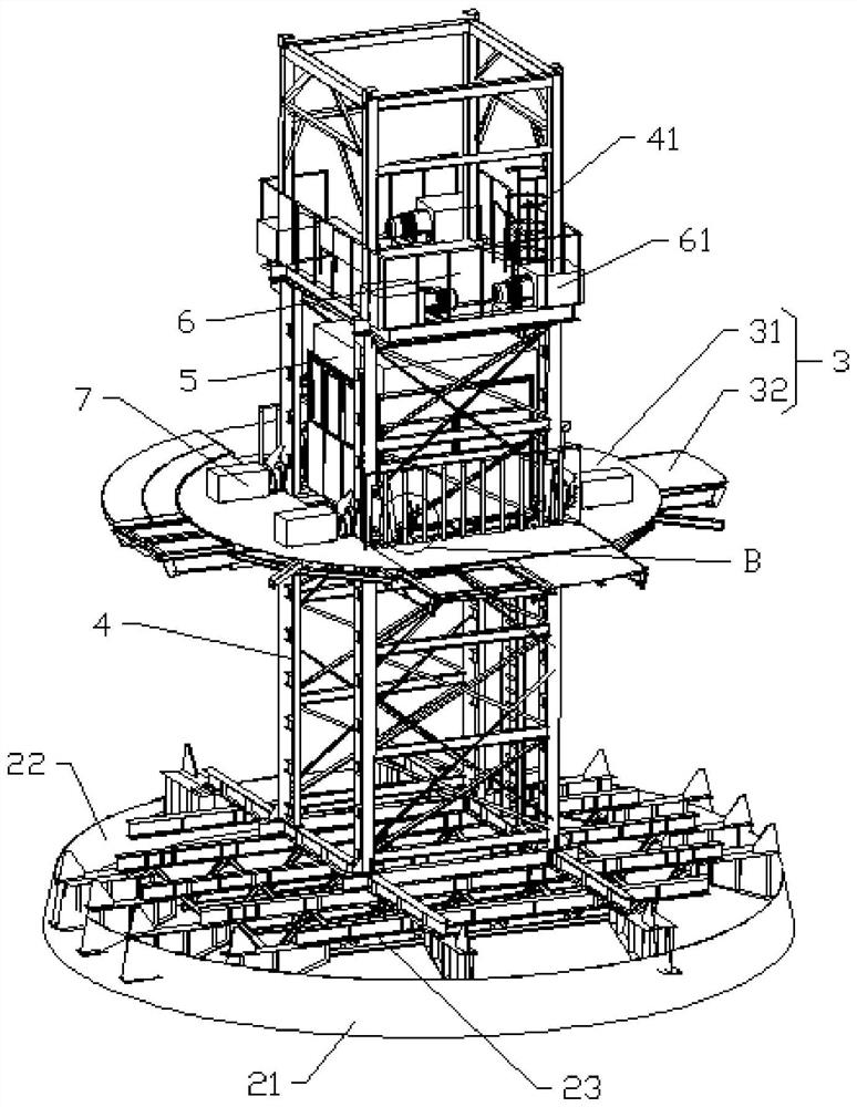 High-safety-coefficient maintenance platform for hydropower station generator set