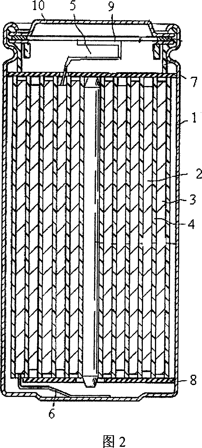 High-powered lithium ferric phosphate dynamic battery, and preparation technique