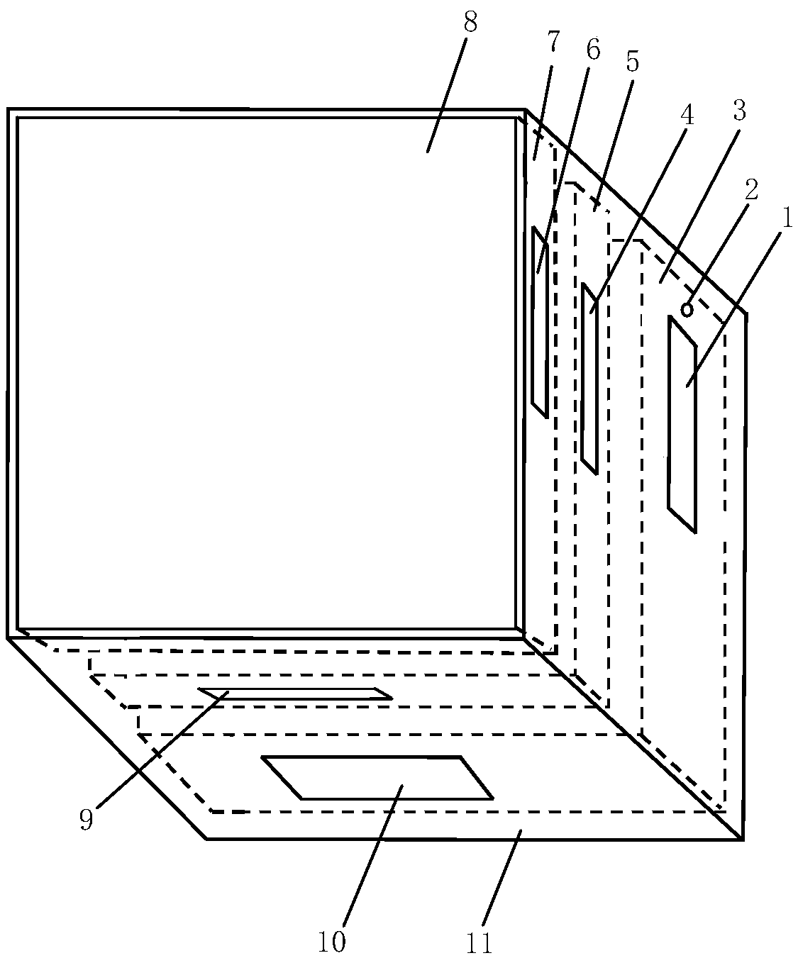 Liquid crystal base image and wavefront dual-mode electrical-modulation imaging detection chip