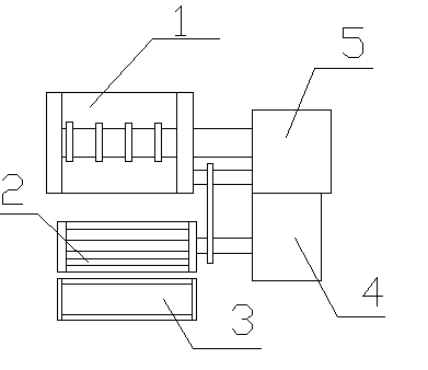 Waste material collecting device of steel belt cutting machine