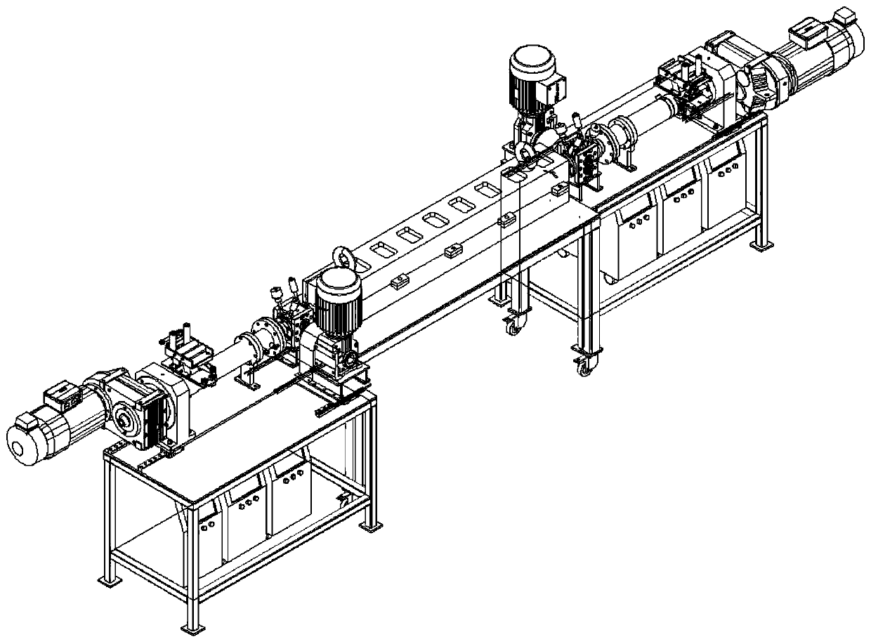 Screw pump stator rubber bushing forming device and method