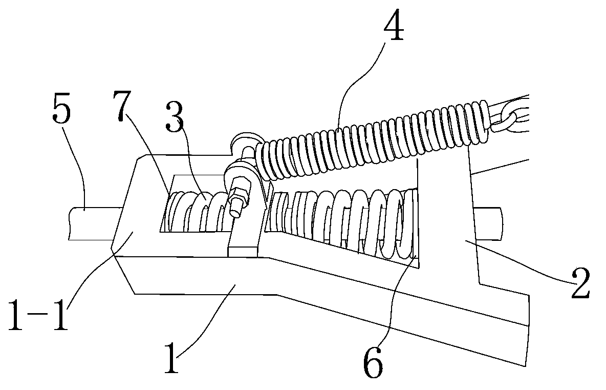 Buffer tripod for pulling flat car