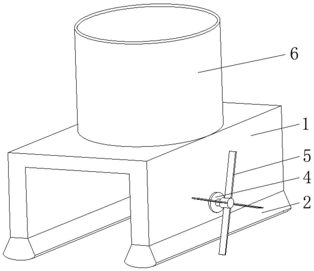 High-efficiency pond microbial preparation adding device