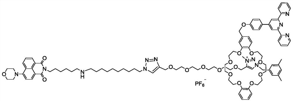 Crown ether-based rotaxane molecular machine and preparation method thereof