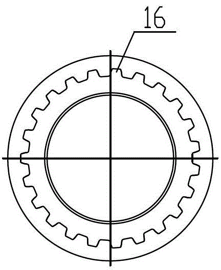 One-off forming device for making gear workpiece with internal and external teeth