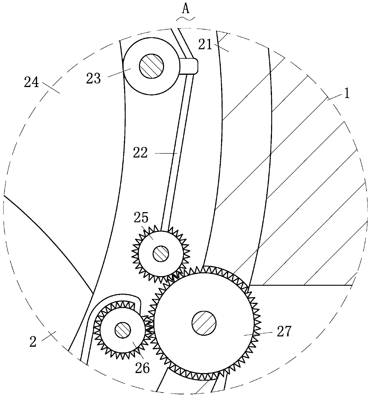 Aperture adjusting device of flashlight