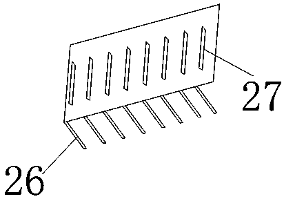 Horizontal push and pulldown type rice seedling transplanting mechanism