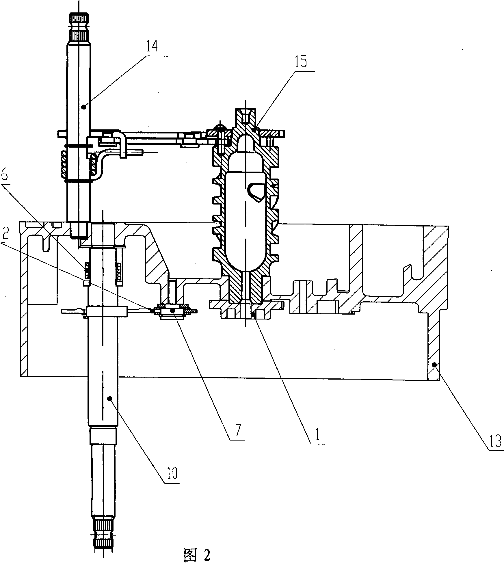 Control device for reverse gear self-locking