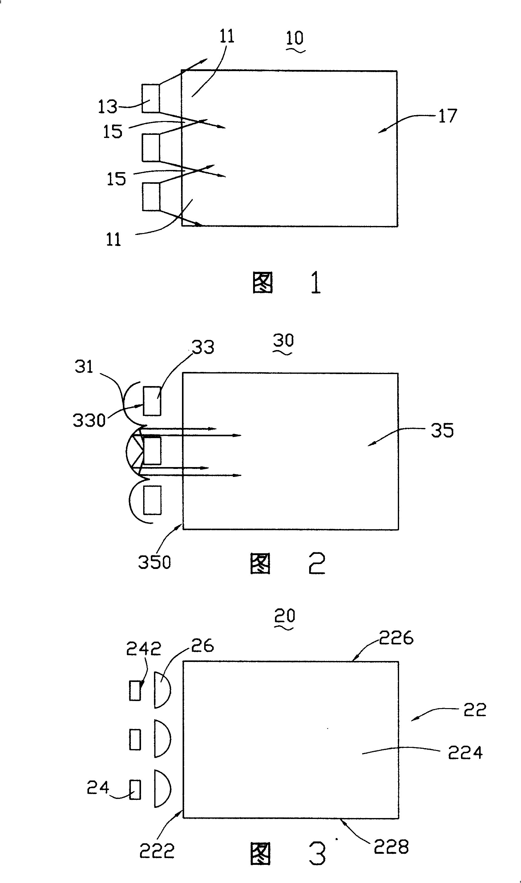 Backlight module set