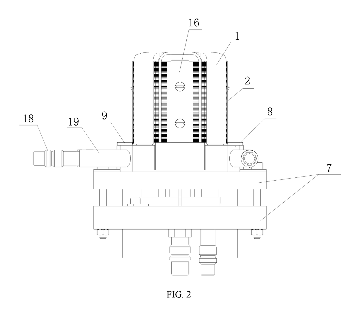 Tripod universal joint fairway heat treatment device and heat treatment method