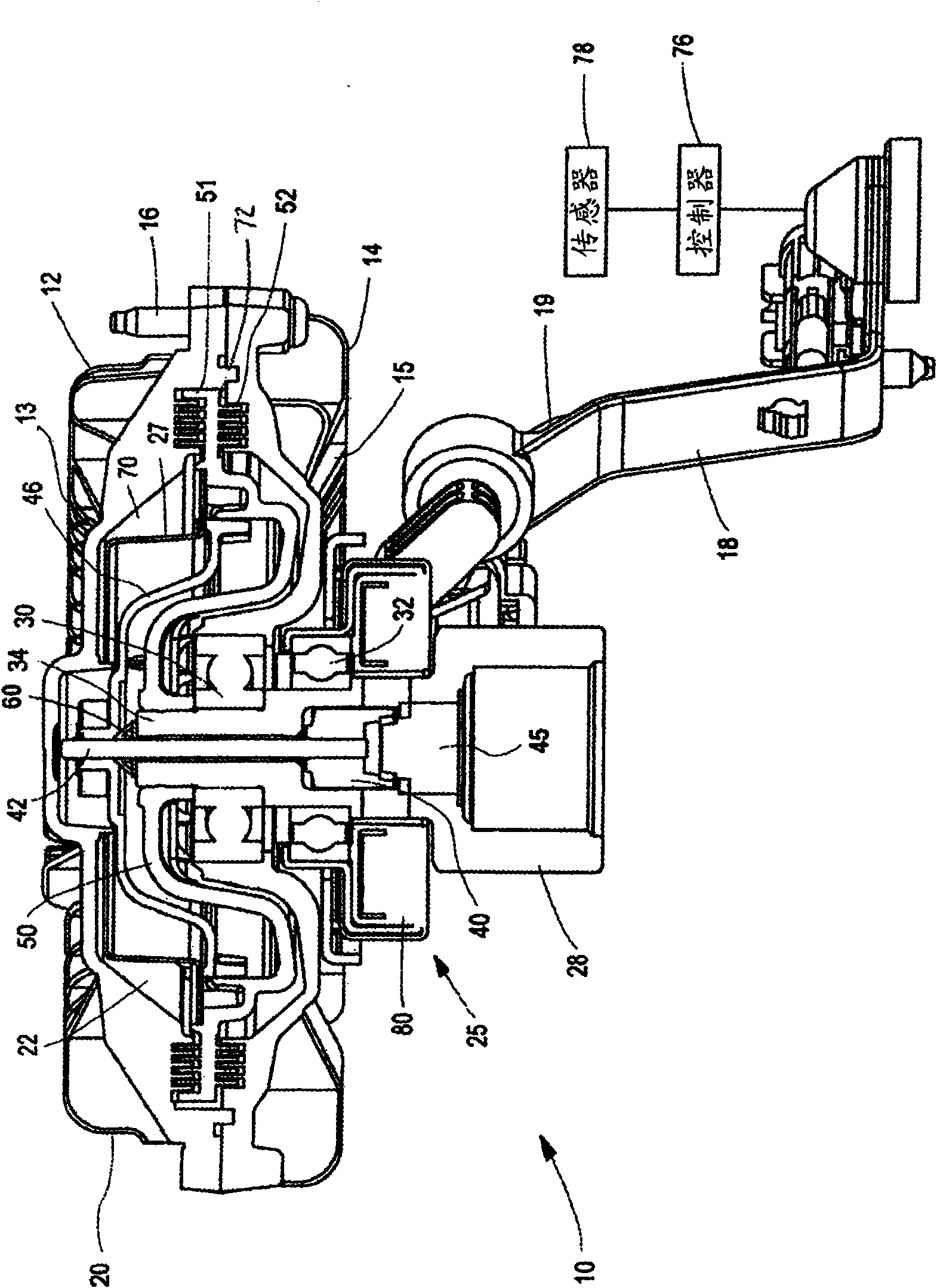 Electronically controlled viscous fan drive with bushing