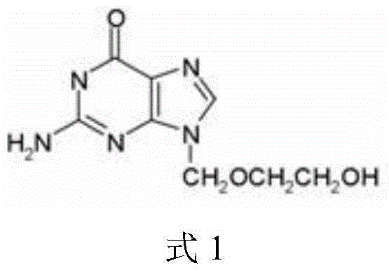 Acyclovir lyophilized formulation for injection and preparation method acyclovir lyophilized formulation