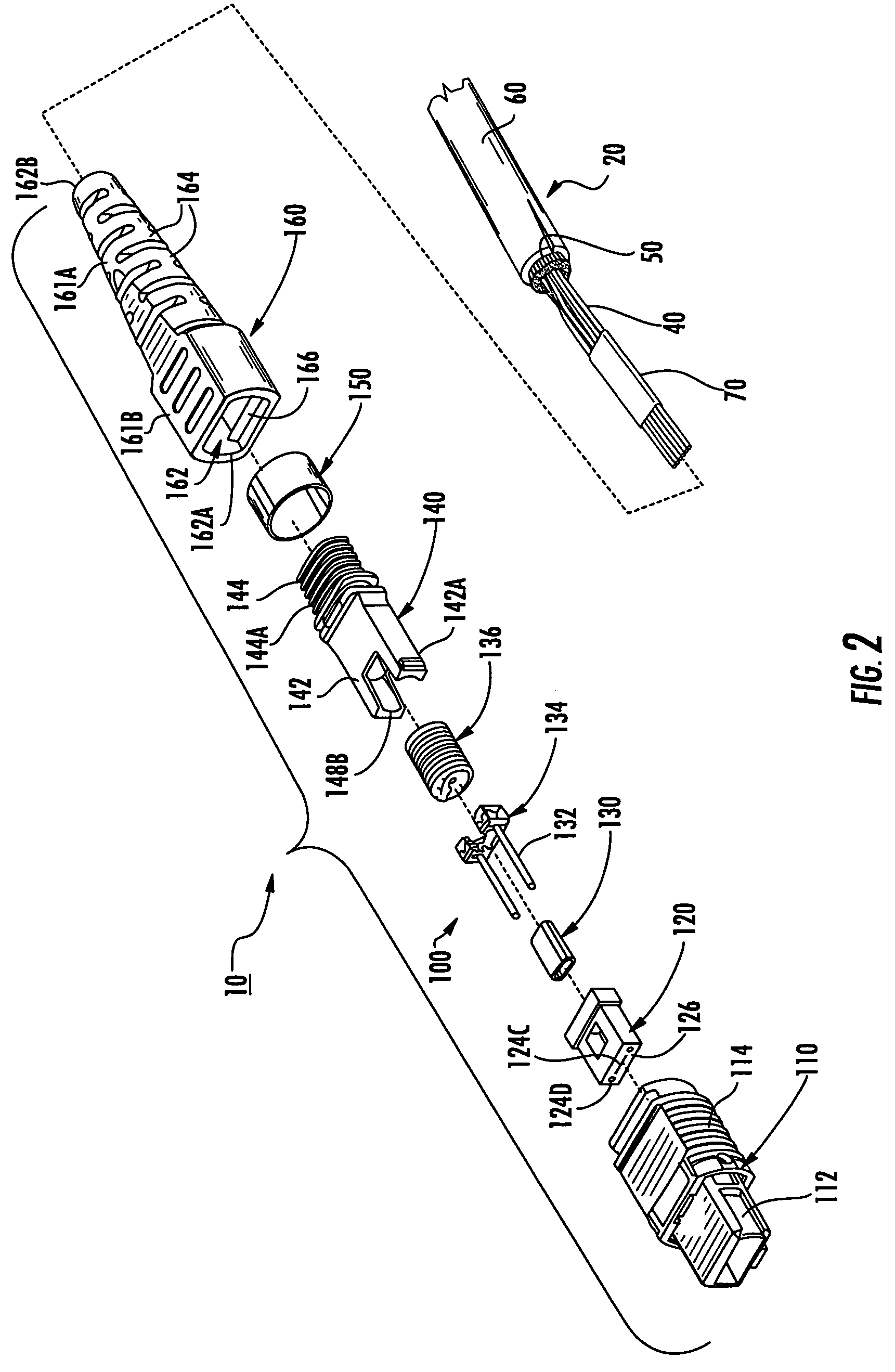 Connectorized fiber optic cabling and methods for forming the same