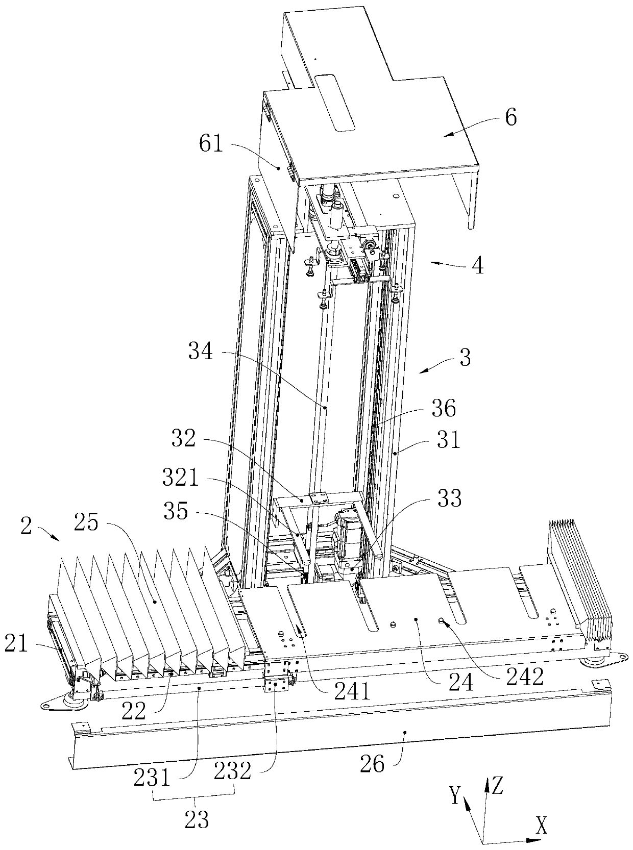 Automatic plate feeding device and plate machining production line