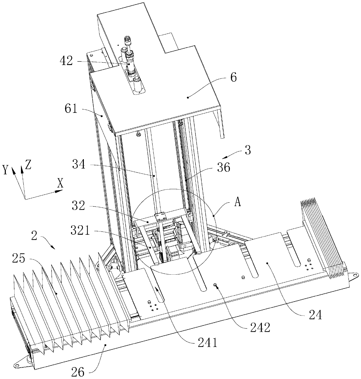 Automatic plate feeding device and plate machining production line