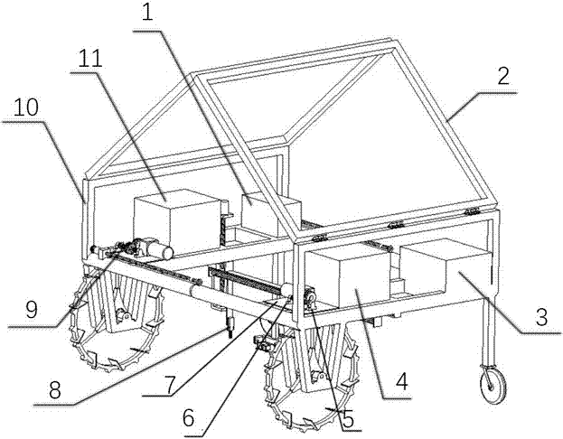 Field crop information collection robot