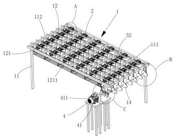 A prefabricated steel mesh processing equipment