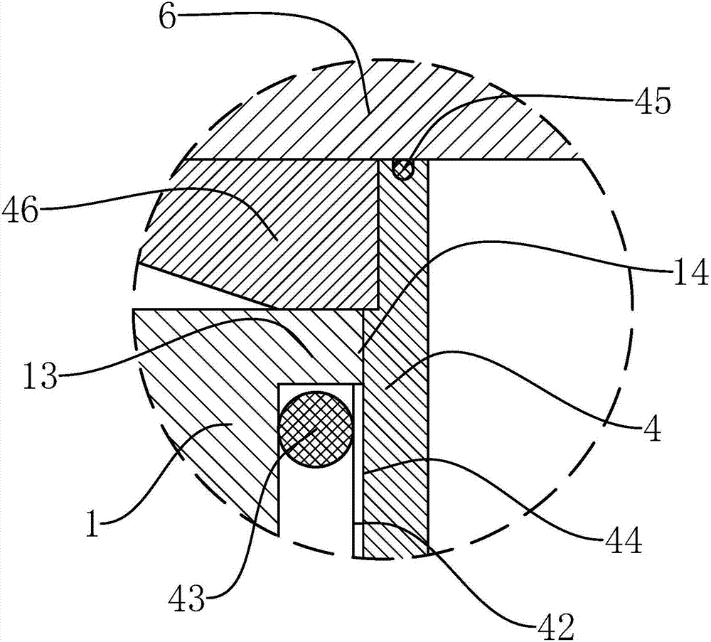 Quick liquid bag disassembling and assembling structure and disassembling and assembling method