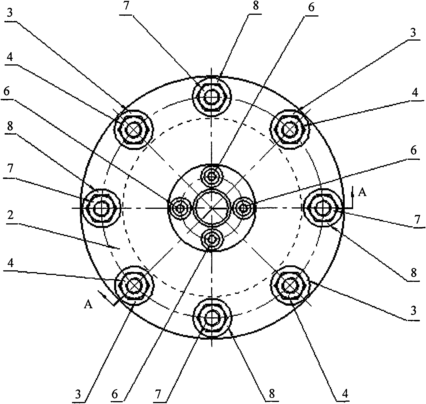 Tool electrode compositely processed by electric spark end face milling and mechanical grinding