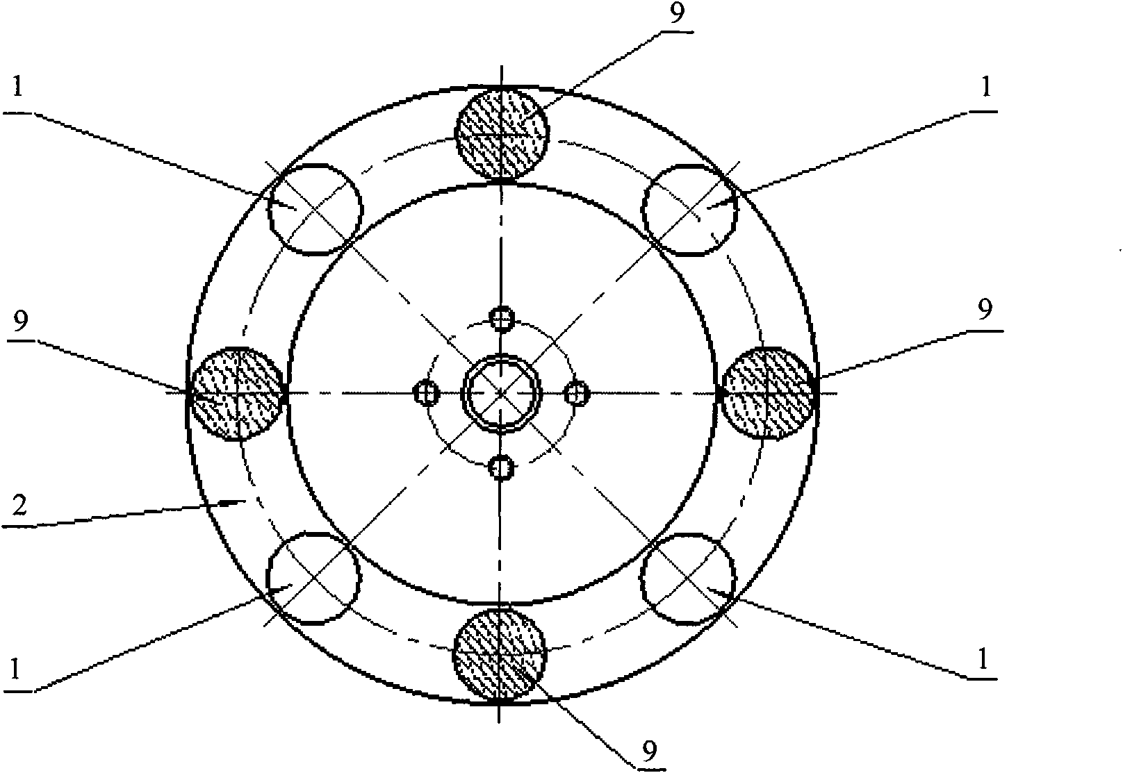 Tool electrode compositely processed by electric spark end face milling and mechanical grinding