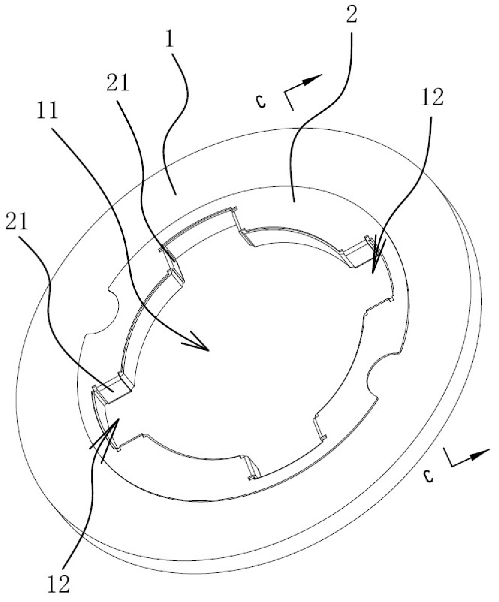 Vibration-attenuating drive connection device of electromagnetic power-off brake