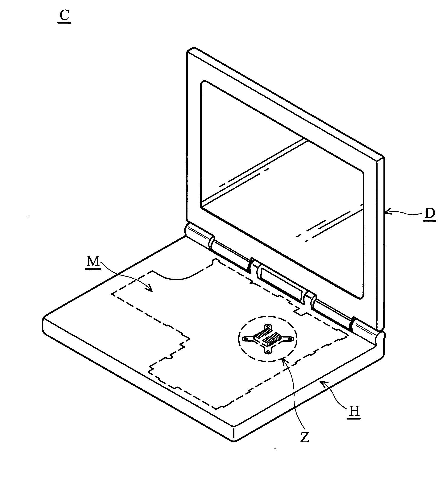 Electronic device and module structure thereof