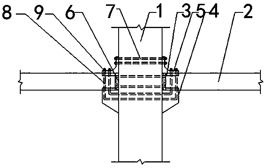 Fabricated beam column connection joint and installation method thereof