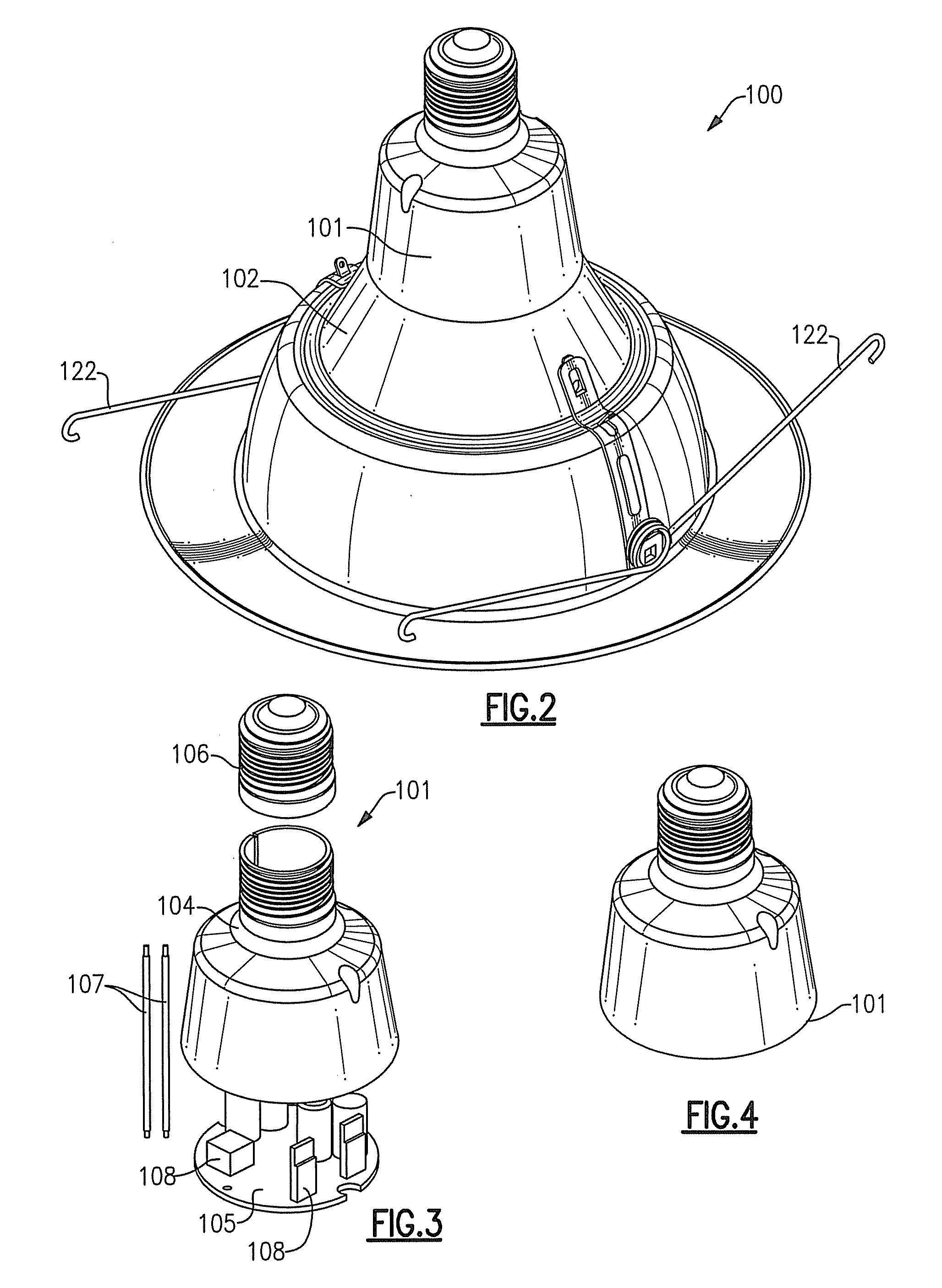 Lighting devices comprising solid state light emitters