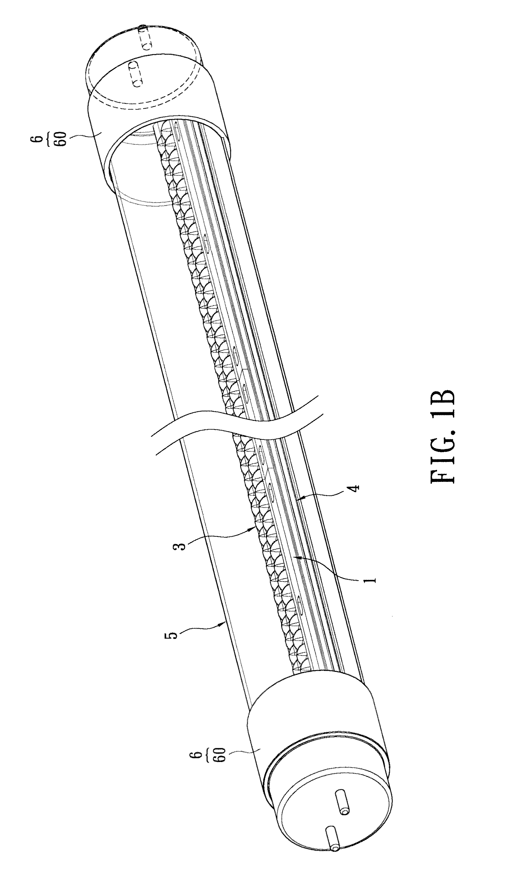 Illumination structure and lamp tube structure for generating specific directional light sources