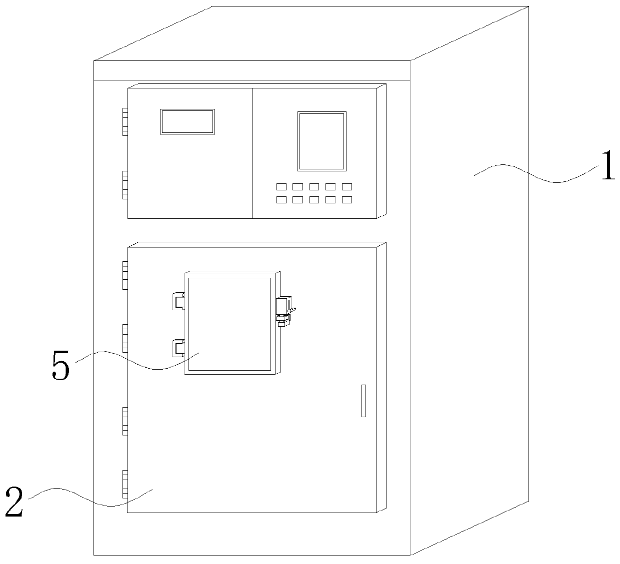 High-voltage electric cabinet with number reading function