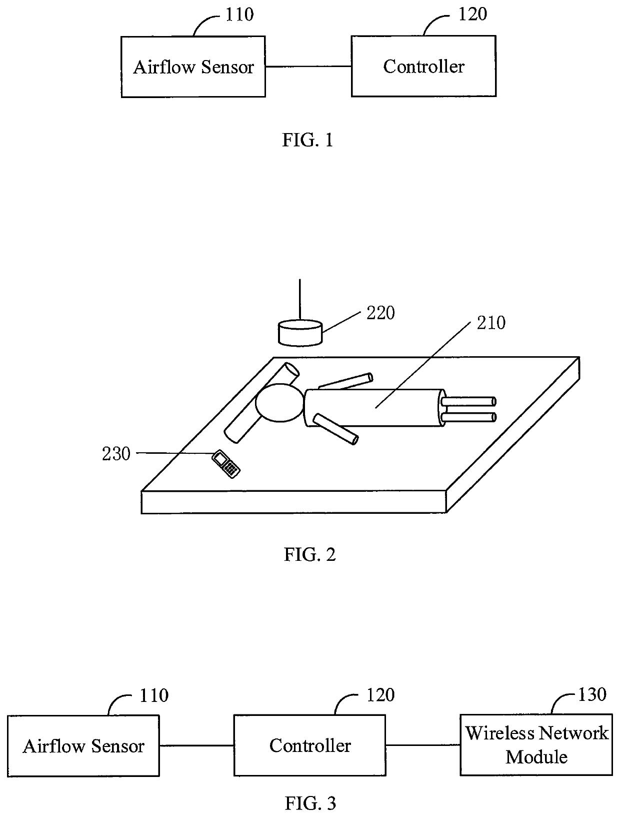 Apparatus, method and system for monitoring respiratory state