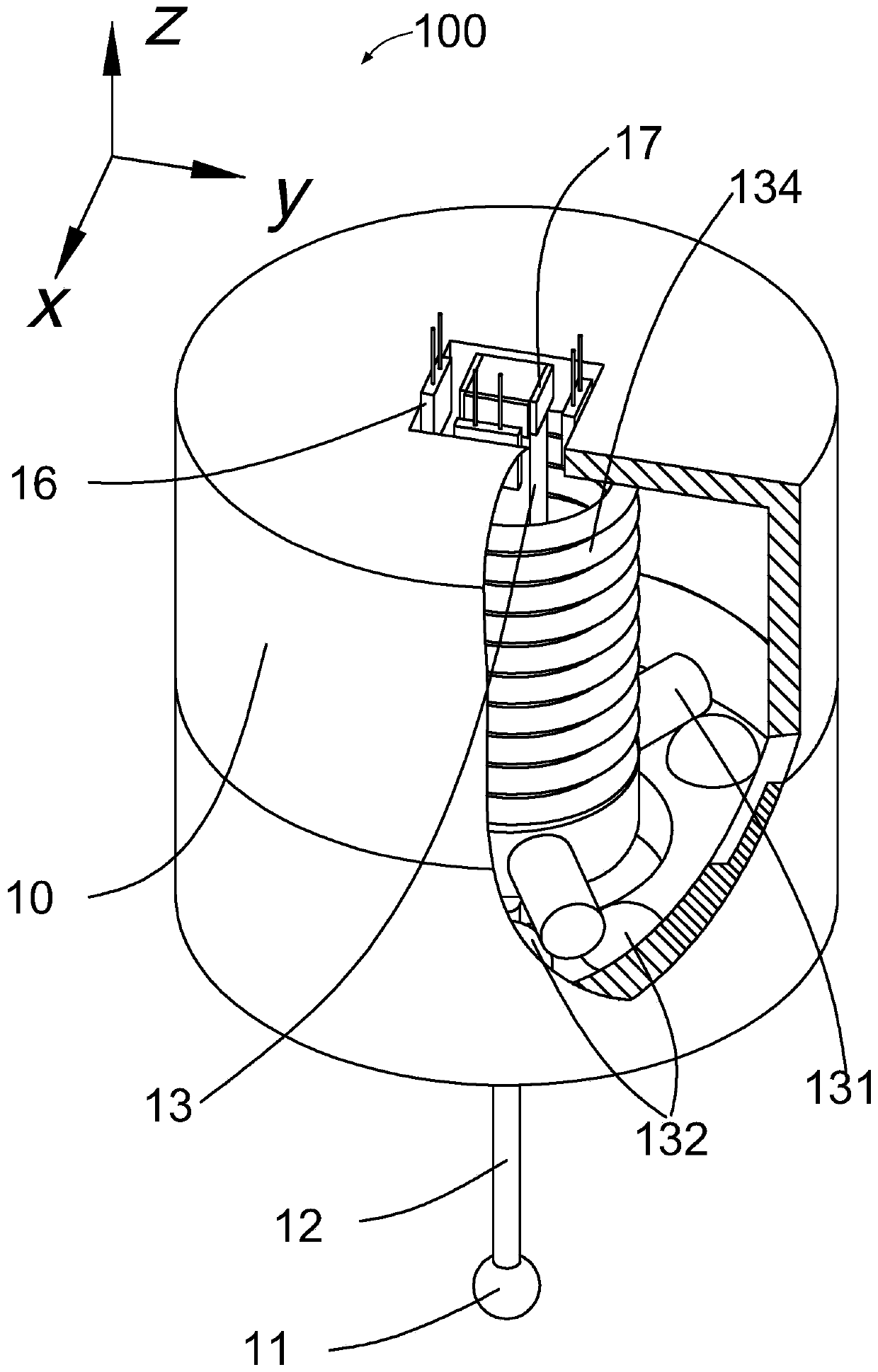 Touch probe, three-coordinate measuring machine and tool setting instrument