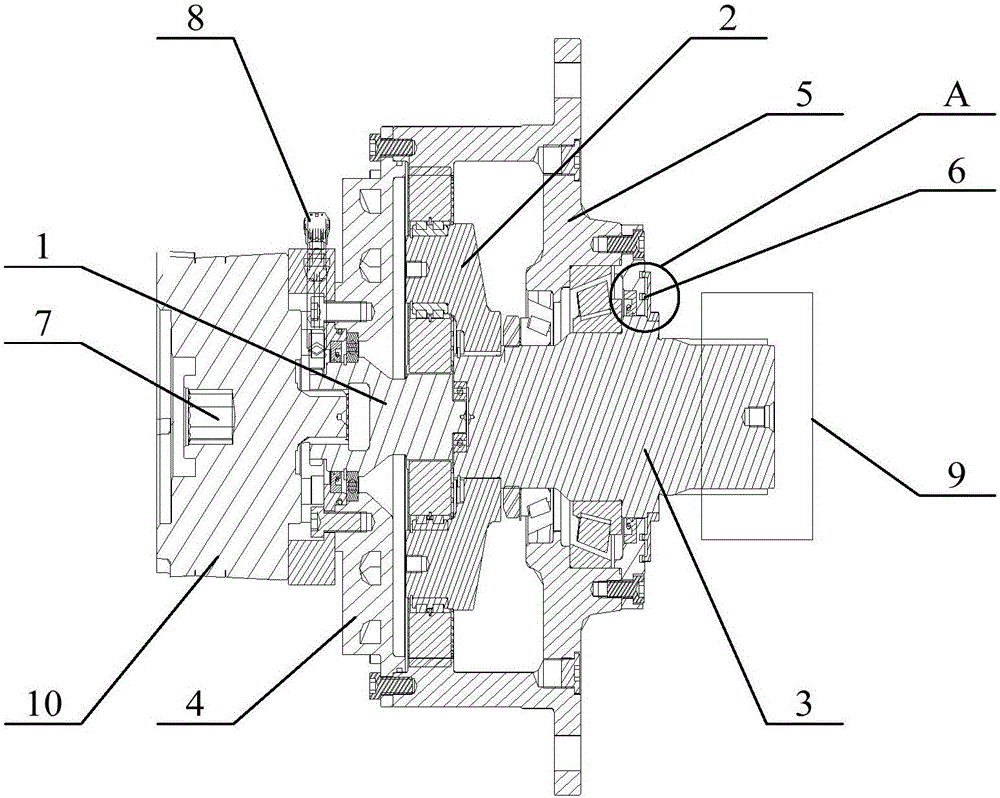 Rotary speed reducer and rotary speed reducer for walking