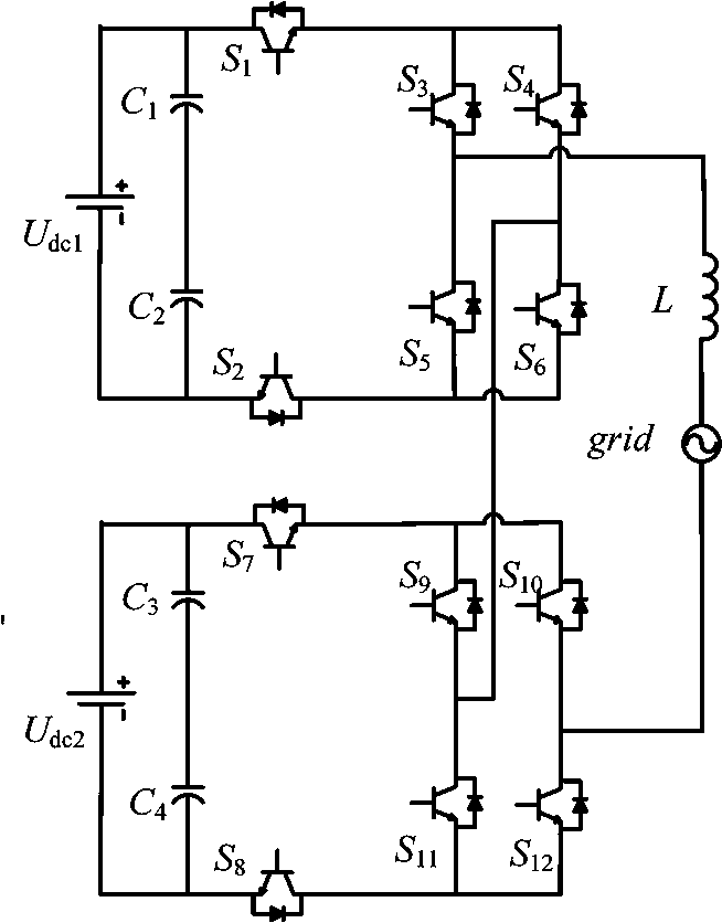 Cascaded multi-mode photovoltaic grid-connected inverter and modulation method thereof