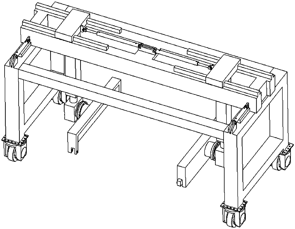 Plate-type ballast bed turnover device