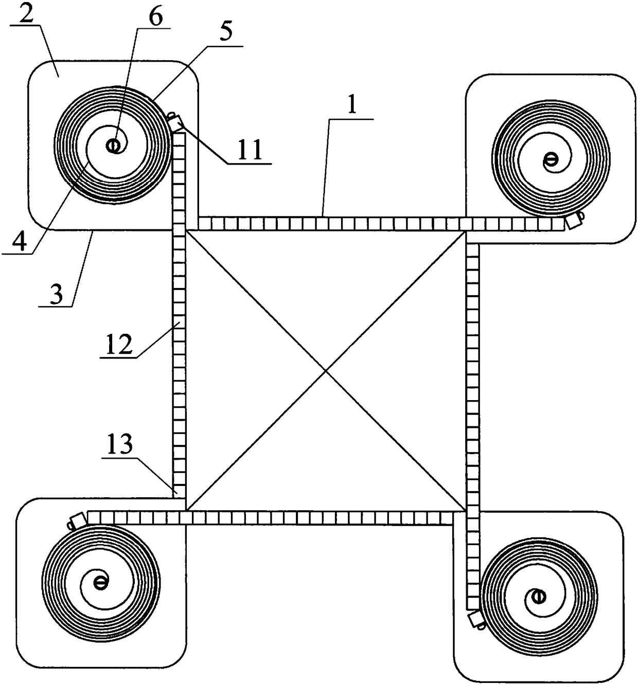 Forming device and method suitable for ultra-high pressure strengthening of square wood