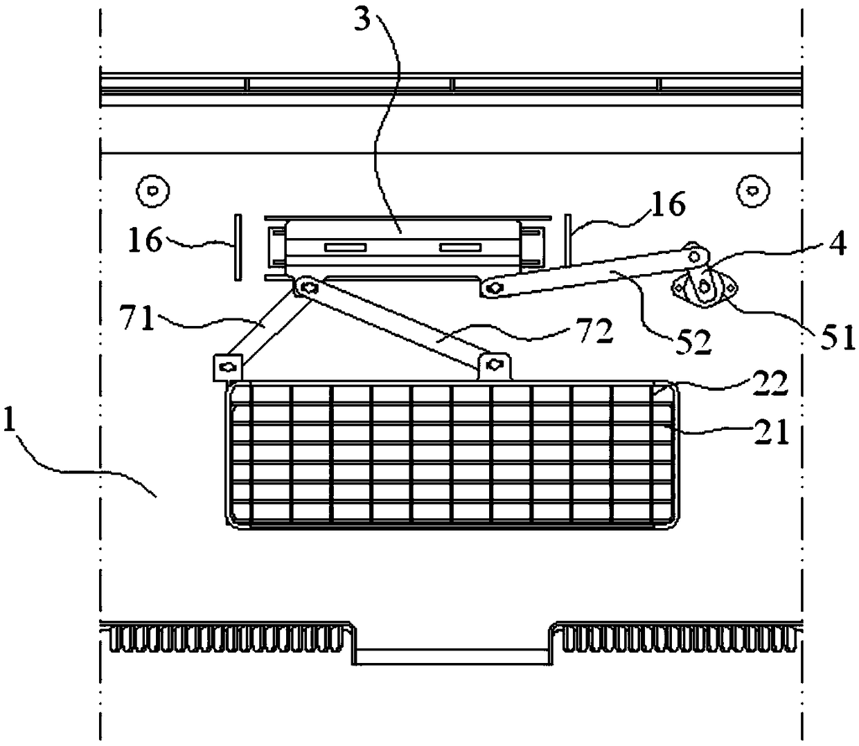 Air guiding device for air-cooled refrigerator and air-cooled refrigerator