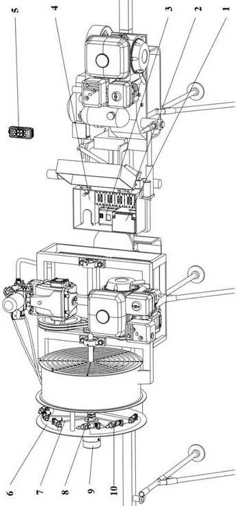 Remote control swing device for sprayer nozzle of air-assisted sprayer for orchards in hilly and mountainous regions and spraying method