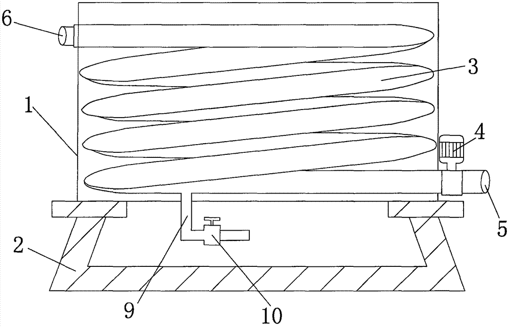 Flue gas steam removing device and recycling method of residual heat of flue gas steam removing device