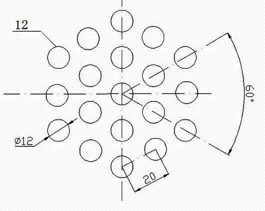 Demountable rectifying device of horizontal triphase separator