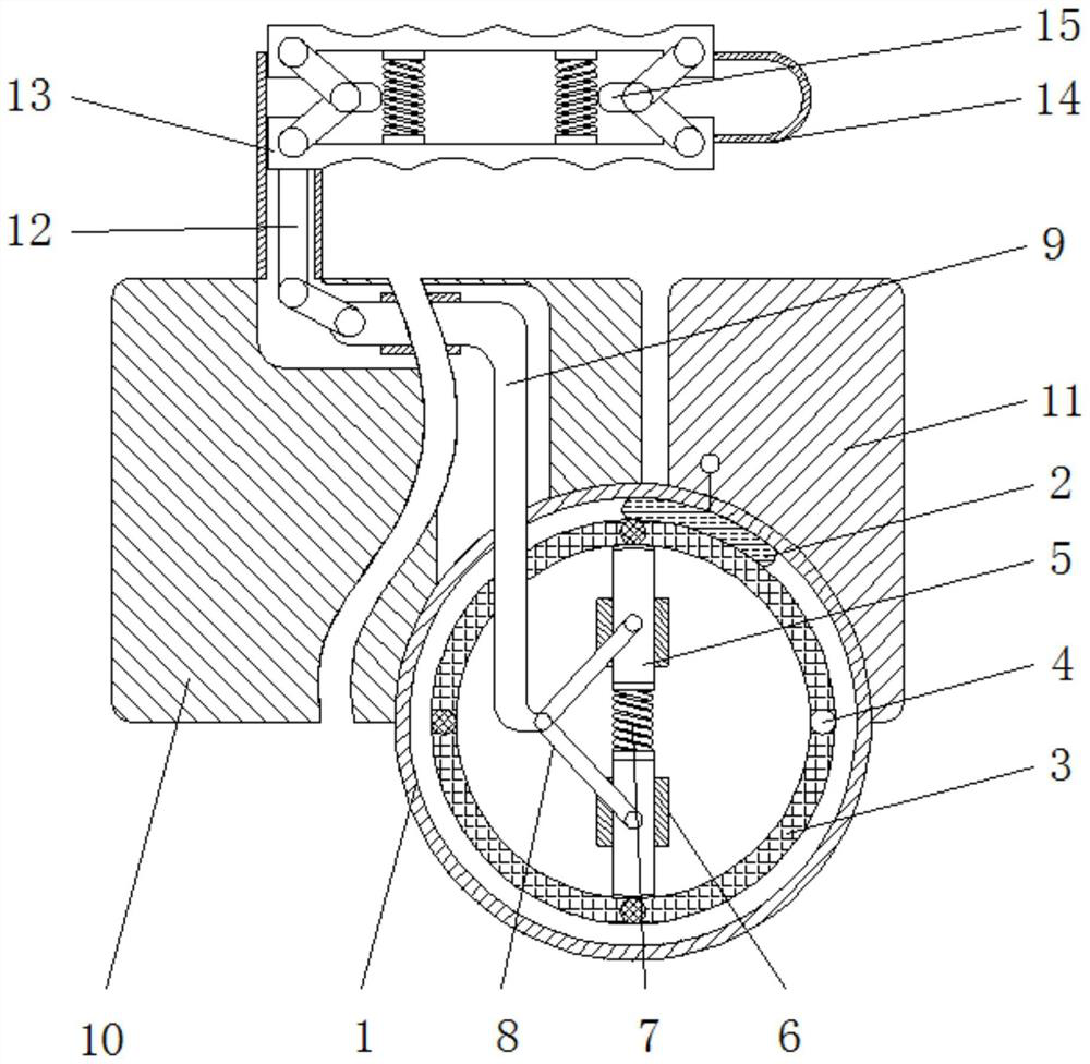 A device that automatically turns on and off the entrance light when opening and closing the door