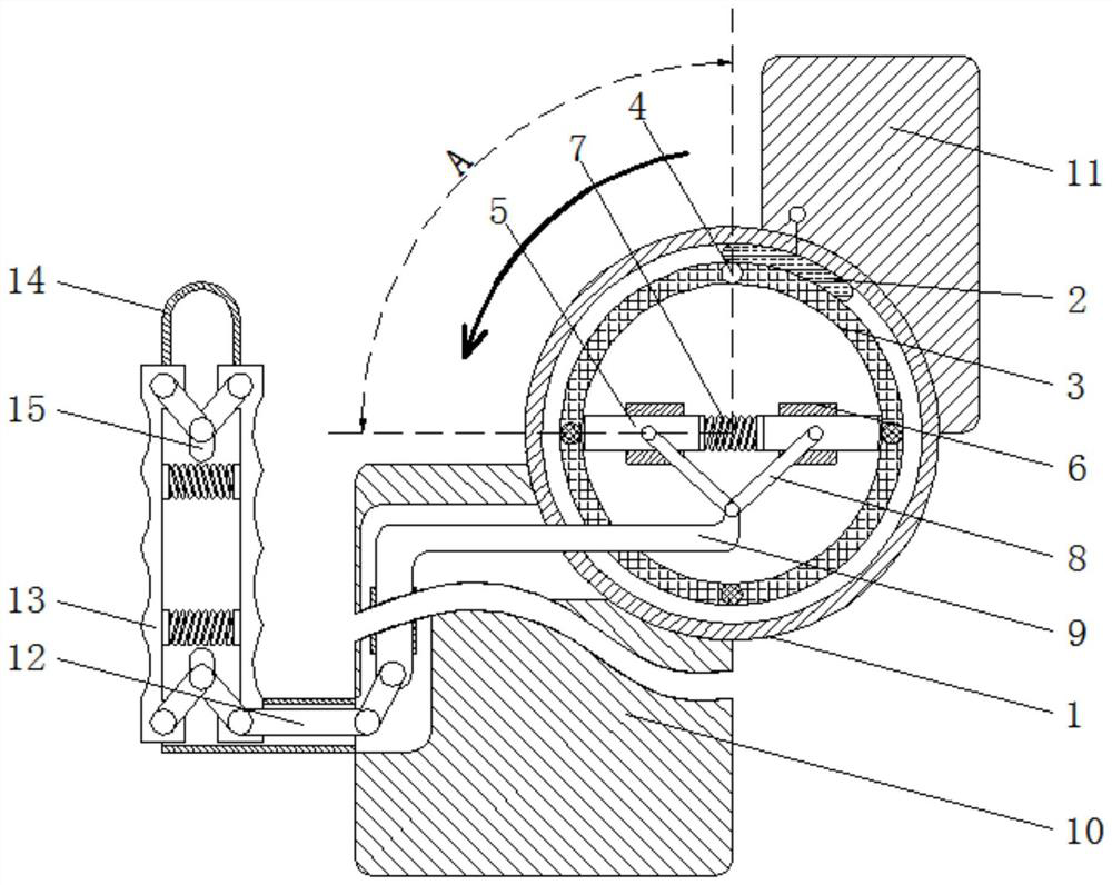 A device that automatically turns on and off the entrance light when opening and closing the door