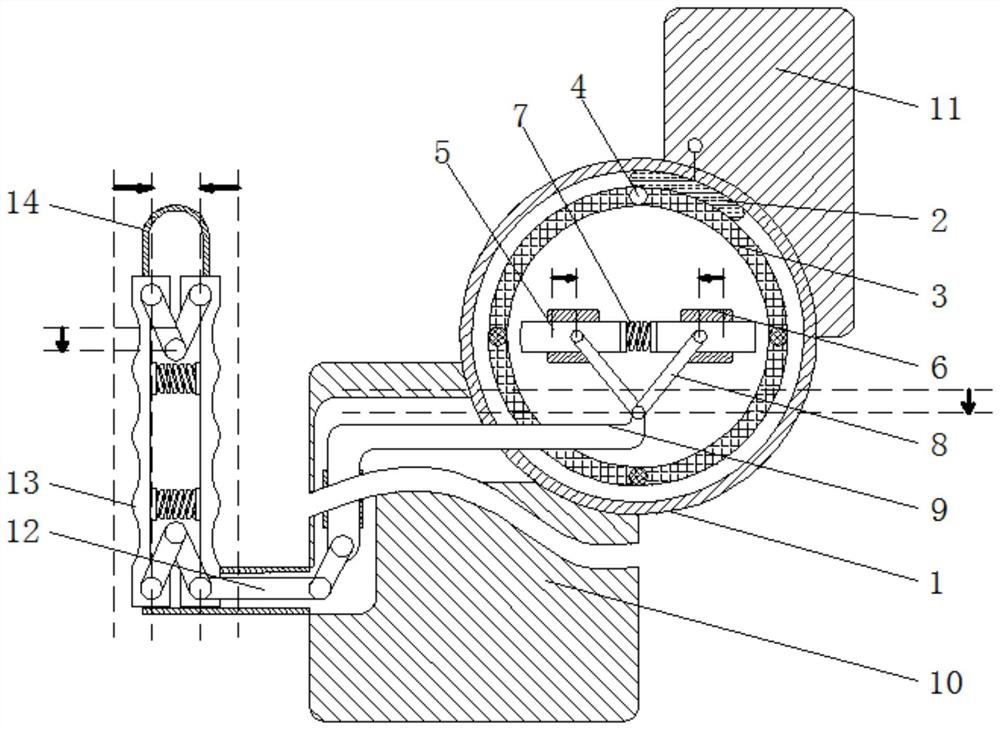 A device that automatically turns on and off the entrance light when opening and closing the door