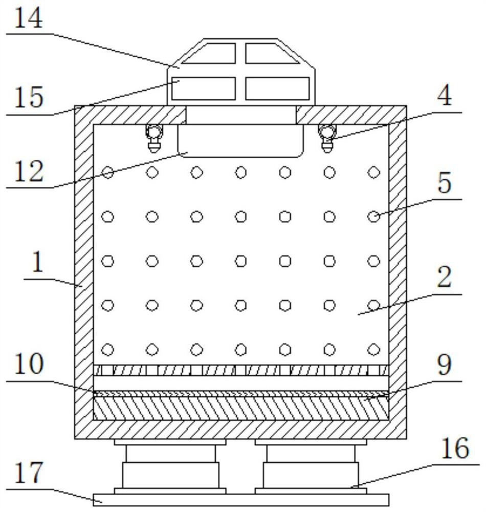 Biological storage box for glass fiber reinforced plastic processing